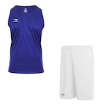 Kit Camiseta Regata Penalty X + Calção Penalty X - Masculino AZUL/BRANCO