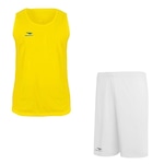 Kit Camiseta Regata Penalty X + Calção Penalty X - Masculino BRANCO/AMARELO