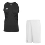 Kit Camiseta Regata Penalty X + Calção Penalty X - Masculino PRETO/BRANCO