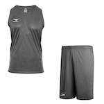 Kit Camiseta Regata Penalty X + Calção Penalty X - Masculino CINZA