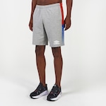 Bermuda Umbro College D Split - Masculina azul/branco