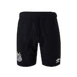 Bermuda do Santos Viagem 2023 Umbro - Masculina PRETO