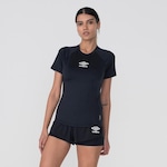 Camiseta Umbro Graphic Camuflage - Feminina PRETO