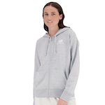 Jaqueta com Capuz New Balance Essentials Basic = Feminina CINZA