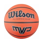 Bola de Basquete Wilson Modelo Mvp Tamanho 6 Quadra Externa Alta Durabilidade Borracha Ar LARANJA