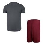 Kit Camiseta Penalty X + Bermuda Penalty X - Masculino VERMELHO/CINZA