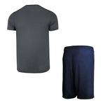 Kit Camiseta Penalty X + Bermuda Penalty X - Masculino CINZA/AZUL ESC