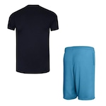 Kit Camiseta Penalty X + Bermuda Penalty X - Masculino PRETO/AZUL