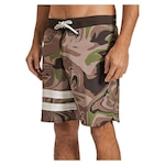 Bermuda Hurley Phantom Block Party 18" Camo - Masculina MARROM