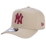 Boné Aba Curva New Era 9Forty A-Frame Mlb New York Yankees - Snapback - Masculino CAQUI