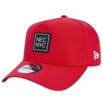 Boné Aba Curva New Era 9Forty A-Frame - Snapback - Masculino VERMELHO