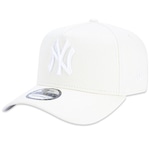 Boné Aba Curva New Era 9Forty A-Frame Mlb New York Yankees - Snapback - Masculino Off White