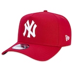 Boné Aba Curva New Era 9Forty A-Frame Mlb New York Yankees - Snapback - Masculino VERMELHO