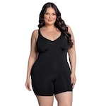 Maiô Macaquinho Trinys com Fecho A-253 Plus Size - Feminino PRETO