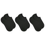 Kit de Meias Sapatilha Selene Esportiva - 3 Pares - Feminino PRETO