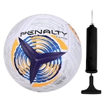 Bola de Futebol de Campo Penalty Tornado XXII + Bomba de Ar BRANCO/LARANJA