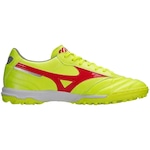 Chuteira Society Mizuno Morelia Classic Adulto AMARELO/VERMELHO