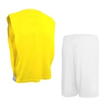 Kit Colete Penalty Futebol + Calção Penalty X - Infantil AMARELO/BRANCO