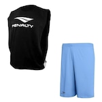 Conjunto de Futebol Penalty: Colete + Calção Penalty X - Masculino AZUL