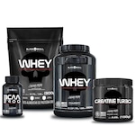 Kit Whey 2X + Bcaa + Creatina - Black Skull Nao Se Aplica