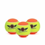 Kit de Bola de Beach Tennis Sexy Brand - 3 Unidades Amarelo/Laranja