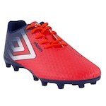 Chuteira Campo Umbro Warskin - Infantil VERMELHO/AZUL ESC