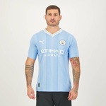 Camisa Manchester City I 23/24 Puma Torcedor - Masculina AZUL