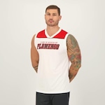 Camiseta Regata do Flamengo Braziline Faculty - Masculina BRANCO