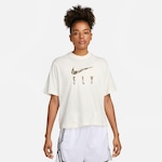 Camiseta Nike Dri-Fit Swoosh Fly Feminina BEGE