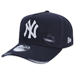 Boné Aba Curva New Era 9Forty A-Frame Mlb New York Yankees Destroyed - Strapback - Masculino MARINHO/PETROLEO