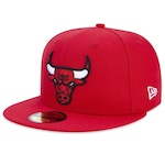 Boné Aba Reta New Era 59Fifty Fitted Nba Chicago Bulls - Fechado -Masculino VERMELHO