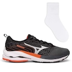 Tênis Mizuno Wave Vitality 5 Corrida + Meia Color Sports - Unissex CHUMBO