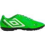 Chuteira Society Umbro Orbit - Masculina VERDE/BRANCO