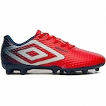 Chuteira Campo Umbro Warskin - Adulto VERMELHO/AZUL