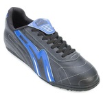 Chuteira Society Munique Mn23-712 - Adulto PRETO/AZUL