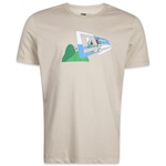 Camiseta New Era Core Cidade do Rio de Janeiro - Masculina CAQUI