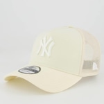 Boné Aba Curva New Era Mlb New York Yankees Trucker 940 - Snapback - Adulto BRANCO