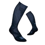 Meia Cano Alto Fiber Graduada Powersox - Adulto PRETO/AZUL ESC