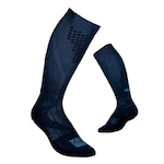 Meia Cano Alto Fiber Graduada Powersox - Adulto AZUL/PRETO