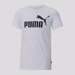 Camiseta Puma Ess Logo - Infantil BRANCO