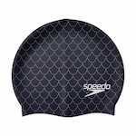 Touca de Natação Speedo Skin - Adulto PRETO/CINZA