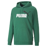 Blusão de Moletom com Capuz Puma Canguru Ess+ 2 Col Big Logo - Masculino VERDE