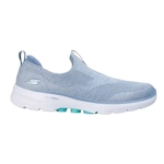 Tênis Skechers Go Walk 6-Glimmering - Feminino AZUL/BRANCO