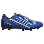 Chuteira de Campo Umbro Chrome - Adulto AZUL/PRETO