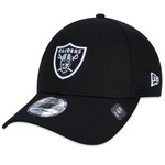 Boné Aba Curva New Era 39Thirty Nfl Las Vegas Raiders - Fecahdo - Adulto PRETO