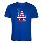 Camiseta New Era Los Angeles Dodgers Core Usa - Masculina AZUL