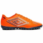 Chuteira Society Umbro Arcade - Adulto LARANJA/AZUL