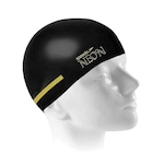 Touca de Natação Speedo Flat Neon - Adulto PRETO/VERDE