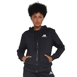 Jaqueta com Capuz New Balance Essentials Basic - Feminina PRETO/BRANCO