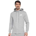 Jaqueta com Capuz New Balance Essentials Basic - Masculina CINZA CLARO